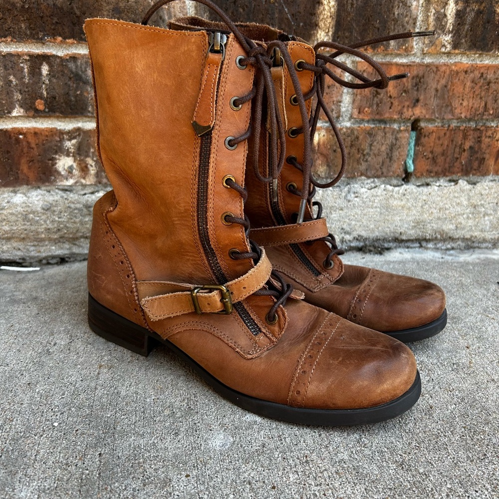 Aldo Brown Lace Up Boots